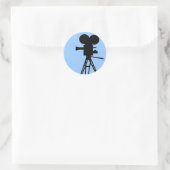 Aufkleber für die Silhouette der Retro-Filmkamera (Tasche)