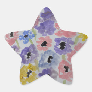 Aufkleber für die SommerWildblumen