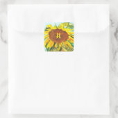 Aufkleber für die Sonnenblumen (Tasche)