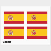 Aufkleber für die spanische Flagge (Blatt)