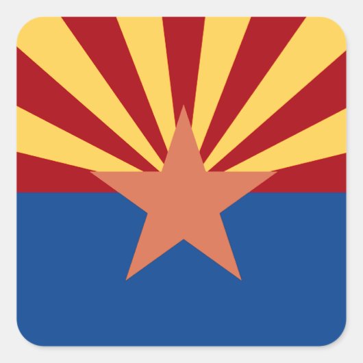 Aufkleber für die Staatsflagge von Arizona (Vorderseite)