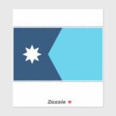 Aufkleber für die Staatsflagge von Minnesota (Blatt)