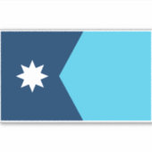 Aufkleber für die Staatsflagge von Minnesota (Vorderseite)