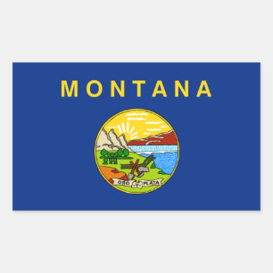 Aufkleber für die Staatsflagge von Montana