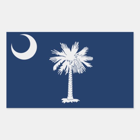 Aufkleber für die Staatsflagge von South Carolina (Vorderseite)