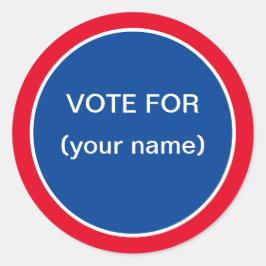 Aufkleber für die Stimmabgabe an Schüler