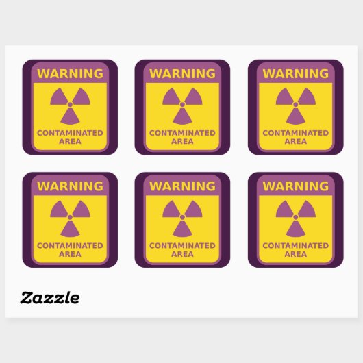 Aufkleber für die Strahlenwarnung (Blatt)
