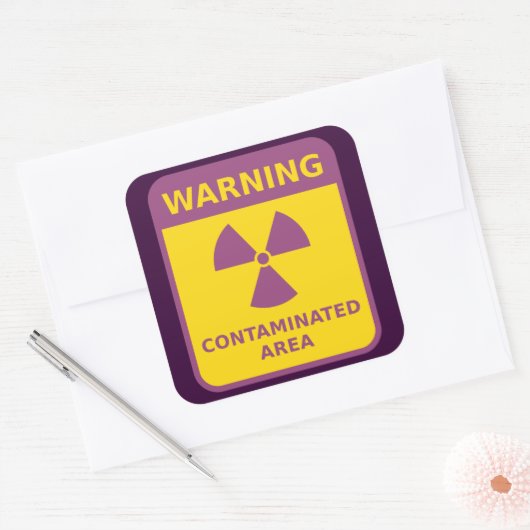 Aufkleber für die Strahlenwarnung (Umschlag)