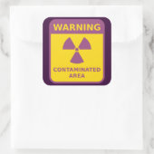 Aufkleber für die Strahlenwarnung (Tasche)