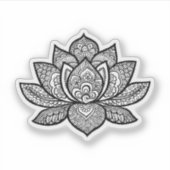 Aufkleber für die Tätowierung der Lotus-Blume (Vorderseite)
