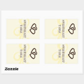 Aufkleber für die Tischnummer des Weinetiketts (Blatt)