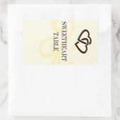 Aufkleber für die Tischnummer des Weinetiketts (Tasche)