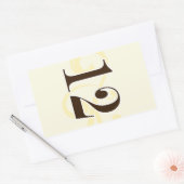 Aufkleber für die Tischnummer des Weinetiketts 12 (Umschlag)