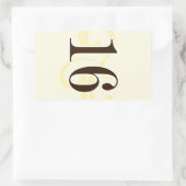 Aufkleber für die Tischnummer von Wein 16 (Tasche)