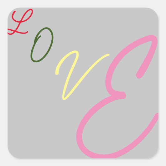 Aufkleber für die typografische Liebe (Vorderseite)