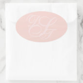 Aufkleber für die Umschlag-Initialen blush (Tasche)