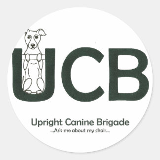 Aufkleber für die Upright Canine Brigade