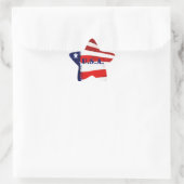 Aufkleber für die US-Sternengestalt (Tasche)