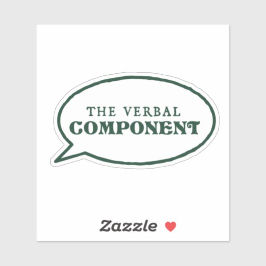 Aufkleber für die verbale Komponente (Blatt)