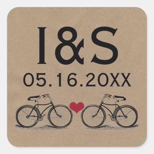 Aufkleber für die Vintage Gastgeschenk Hochzeit vo (Vorderseite)