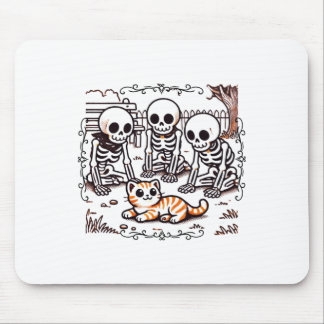 Aufkleber für die Vintage Skelett-Ansammlung Mousepad