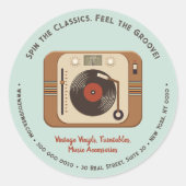 Aufkleber für die Vinyl-Turntable (Vorderseite)