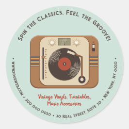 Aufkleber für die Vinyl-Turntable