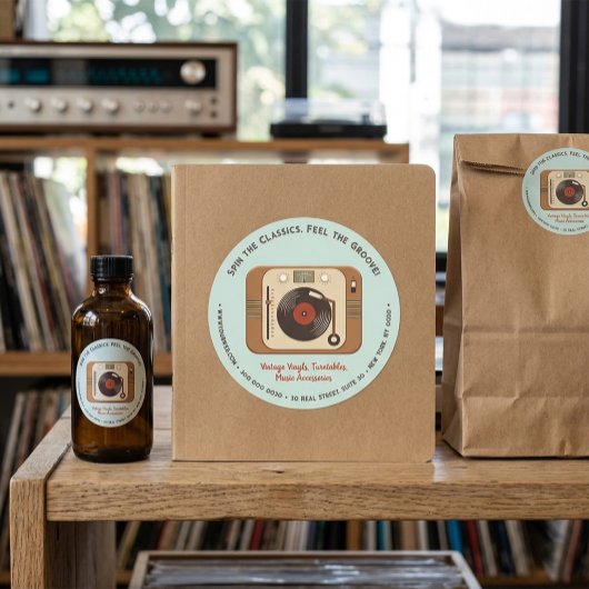 Aufkleber für die Vinyl-Turntable