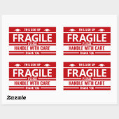 Aufkleber für die Warnmeldung "Rotes Etikett" (Blatt)