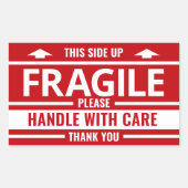 Aufkleber für die Warnmeldung "Rotes Etikett" (Vorderseite)