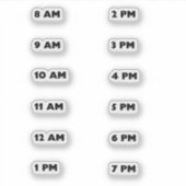 Aufkleber für die Wasseraufnahme (Vorderseite)