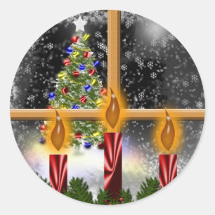 Aufkleber für die Weihnachtskarten