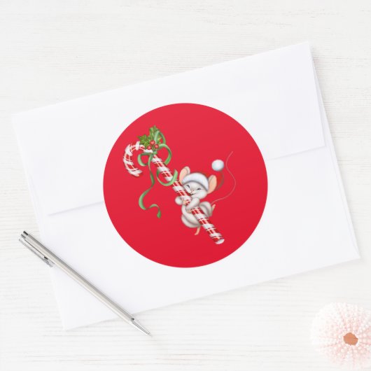 Aufkleber für die Weihnachtsmäuse (Umschlag)