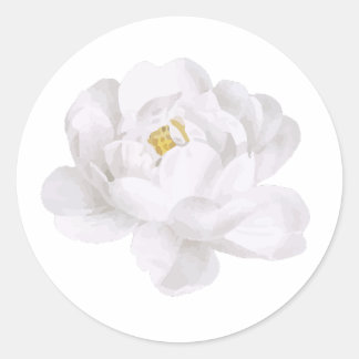 Aufkleber für die weiße Blume