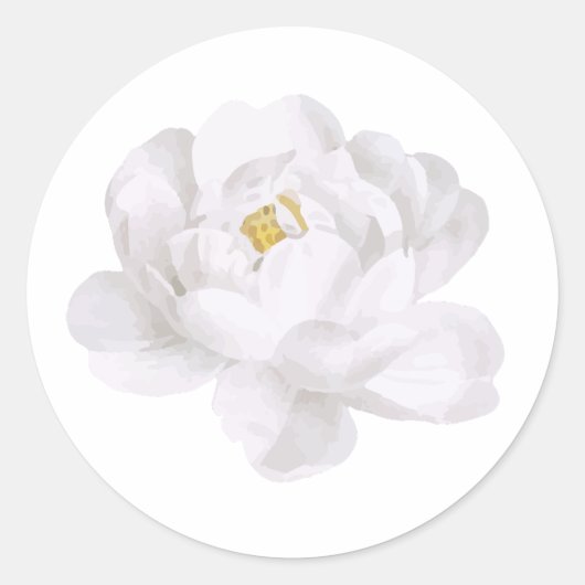 Aufkleber für die weiße Blume (Vorderseite)