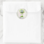 Aufkleber für die weiße Blume (Tasche)