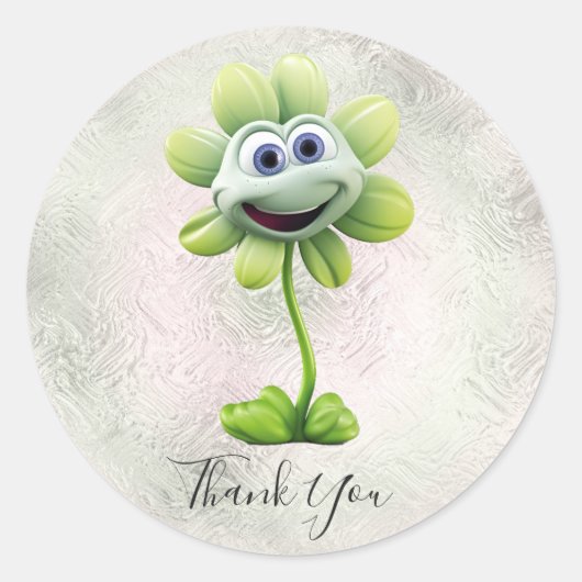 Aufkleber für die weiße Blume (Vorderseite)