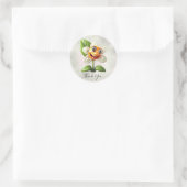 Aufkleber für die weiße Blume (Tasche)