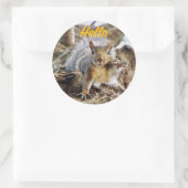 Aufkleber für die Wellenform von Eichhörnchen (Tasche)