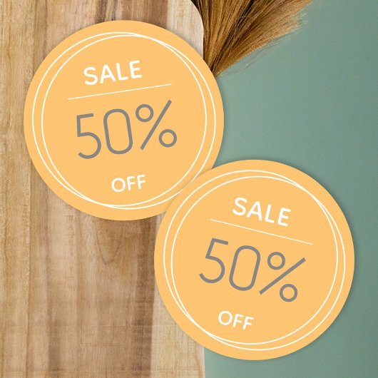 Aufkleber für die Werbeaktion in der Primärverpack