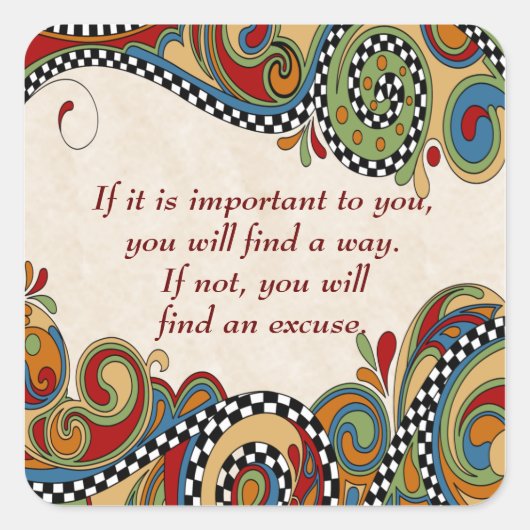 Aufkleber für die Whimsy-Affirmation auf der Tafel (Vorderseite)