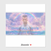 Aufkleber für digitale Liebe (Blatt)