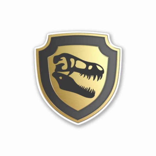 Aufkleber für Dino-Schilder (Vorderseite)