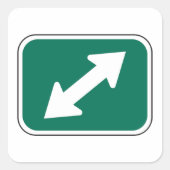 Aufkleber für doppelte Richtung (Vorderseite)