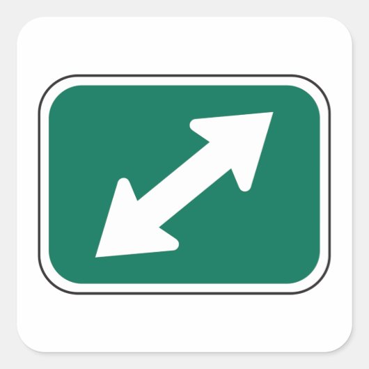 Aufkleber für doppelte Richtung (Vorderseite)