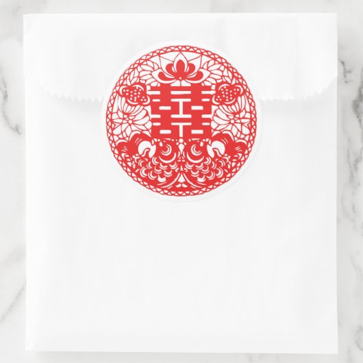 Aufkleber für doppeltes Glück (Tasche)