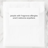 Aufkleber für Duftallergien (Tasche)