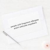 Aufkleber für Duftallergien (Umschlag)
