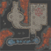 Aufkleber für Dungeon-Tile: Okkulter Untergrund (Vorderseite)