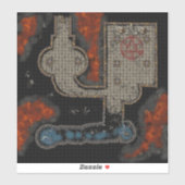 Aufkleber für Dungeon-Tile: Okkulter Untergrund (Blatt)